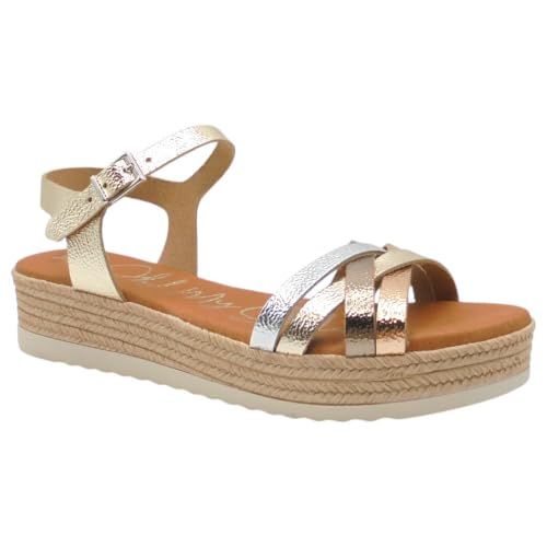 Oh! My Sandals - 6010 Zara Sandalias de Mujer cómodas con Plataforma Ligera y Plantilla Gel, Fabricadas en españa para: Mujer