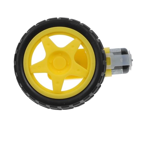 HEALLILY Gear Motor Tire Wheels for Robot Car Kit High Efficiency Motor...