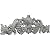 Ekena Millwork ONL19X05X01GR 19 1/4-Inch W X 5 3/8-Inch H X 7/8-Inch P Small Grape and Leaf Center with Scrolls Onlay