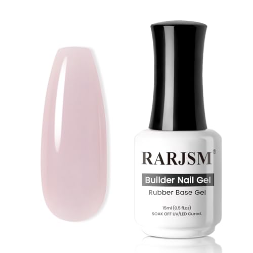 RARJSM Rubber Base Milky WhiteBuilder Extension Gel Builder Soft WhiteRubber Base Coat Gel Nail Polish 15ml Natural White Nail Strengthener Soak Off Curing Requires 1 Bottle for Home Salon DI product thumbnail 20