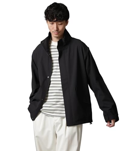 [ナノ・ユニバース] 2WAY ミリタリー ブルゾン メンズ L 010 ブラック 672-4212217