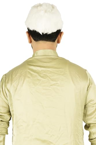 Image of Traditional Handstitch Ready to Wear Topi /Cap /Turban for Wedding, Pooja and Traditional Function Use It, [Free - Size]