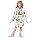 Glaphy Vintage Western Cowboy Horses Train Bathrobe Hooded PJ Robe Soft Fleece Robe Pajama Sleepwears 2-12 Years