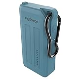 myCharge Portable Charger Waterproof Power Bank Adventure 6700mAh Internal Battery Fast Charging Rugged Heavy Duty Outdoor Small USB Battery Pack External Backup for Apple iPhone, iPad, Android – Blue