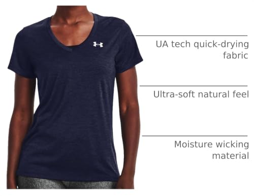 Image of Under Armour Womens Tech V-Neck Twist Short-Sleeve T-Shirt