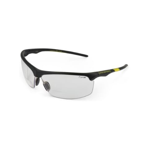 Optx 20/20 Eyedefend Outrigger Safety Reader with bifocal, Black with clear lens, +200, ANSI Z87.1-2010 Cover