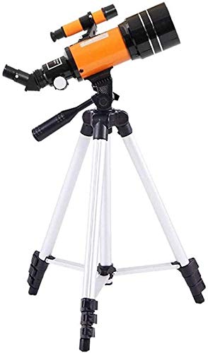 Telescopio refractor astronómico de apertura de 70 mm, buen regalo para observar la luna y el paisaje, telescopio portátil de viaje con mochila y soporte para smartphone (color: paquete 1)
