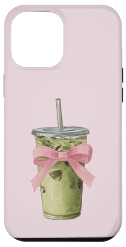 Coquette Iced Match Hand Painted Iced Matcha Lover Case for iPhone 12 Pro Max