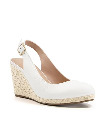 Image of Womens Espadrilles Wedge Sandals Closed Toe Slingback Wedges Pumps Platform Heeled Sandal
