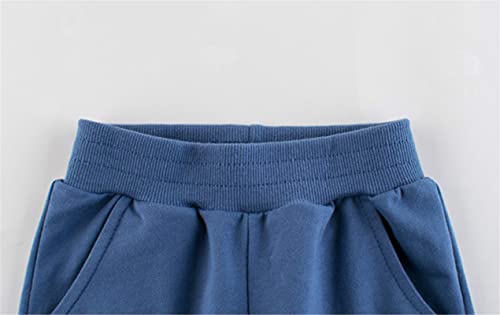 Image of HILEELANG Toddler Boy Sweatpants Kids Sport Jogger Cotton Casual Active Playwear Sweats Pants 2-Pack