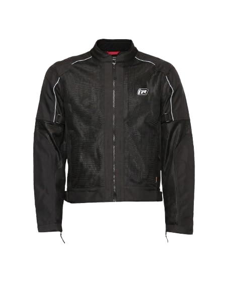 Image of TVS Ronin Edition Mesh Riding Jacket for Men | CE Level 2 Lightweight Back, Shoulder & Elbow Armours, 600D Protection, Lightweight Summer Motorcycle Jacket for Touring, City Riding
