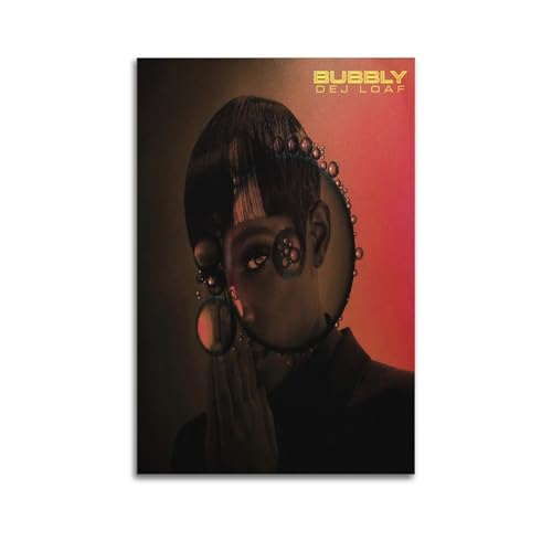 DeJ Loaf Impression sur toile de couverture d'album signée limitée - Art mural pour décoration de dortoir