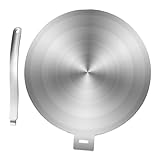 BAZEITFLOW Piastra Diffusore Calore Gas e Induzione con Rimovibile Adattatore Spargifiamma per Piano Cottura Induzione Distribuzione Uniforme del Calore per Cottura Sicura