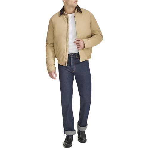 Image of DOCKERS Men's Cotton Twill Bomber Jacket With Padded Lining