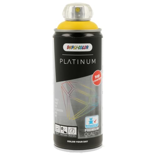 DUPLI-COLOR PLATINUM RAL 1023 verkehrsgelb seidenmatt 400 ml - Sprühfarbe – Ansicht 1