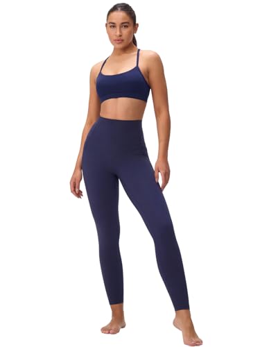 Image of Womens Y Back Padded Sports Bra Strappy U Neck Butter Soft Low Impact Workout Bras Yoga Pilates Walking