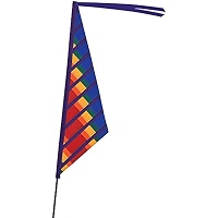 Premier Kites SoundWinds Fanion Drapeau de vélo Jaune réfléchissant