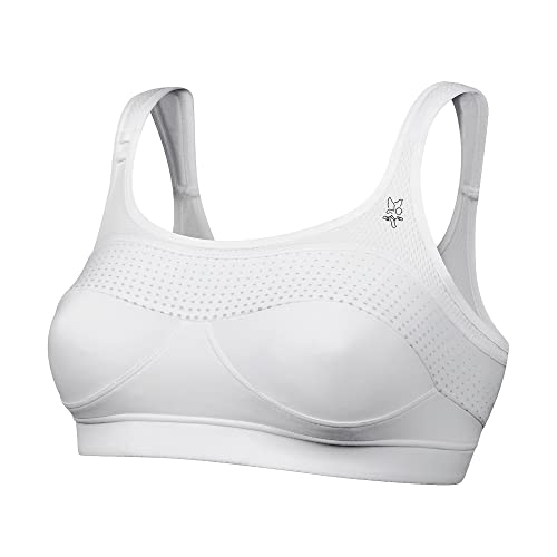Thuasne - Brassière de Sport Top' Strap Original - Maintien Supérieur - Adaptée pour Sports à Impact Modéré - Bande de Maintien Brevetée - Bretelles Matelassées - Blanc, 100 C Cover