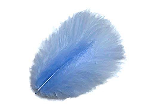 1 Pack - Baby Blue Turkey Marabou Short Down Fluff Loose Feathers 0.10 Oz. Fan Doll Fishing Supplier | Moonlight Feather