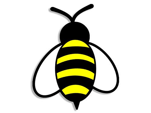 Magnet 4x4 inch Bumble Bee Shaped Sticker - Decal Window Honey Beekeeper hive Buzz Magnetic Magnet Vinyl Sticker
