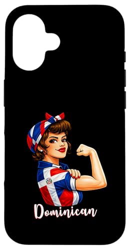 Strong Dominican Girl Girlfriend Dominican Republic Flag �X�}�z�P�[�X iPhone 16 �p