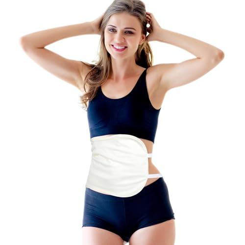 Castor Oil Pack Wrap with Organic Cotton, Reusable Castor Oil Packs for Stomach, Castor Oil Pack for Liver Detox, Castor Oil Pack Kit White