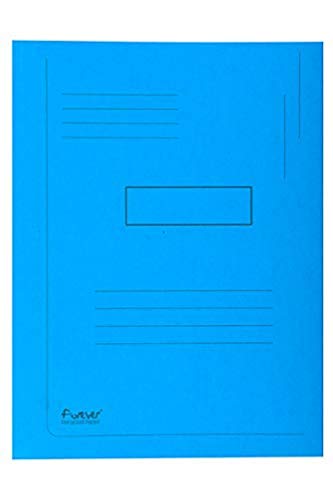 Exacompta - Réf. 445006E - Carton de 50 chemises imprimées avec 2 rabats Forever® 290 g/m² - chemises 100% recyclées et certifiées Ange Bleu - dimensions...