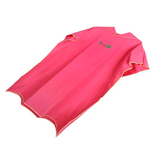 B Baosity Toalla de Poncho Surf con Capucha para Adultos Mujeres Hombre, Traje de Playa de Microfibra Bañador para Baño de Natación Ropa Piscina - Rojo