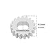 ECSiNG Schiebedach Motor Getriebe Schiebedachmotor-Zahnrad 18 Zähne 8D0959591A 4B0959591, 2 Stück
