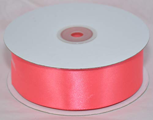 Nastro Doppio Raso Corallo 40 mm x 50 Metri