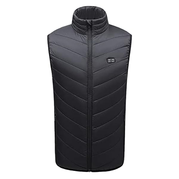 Verwarmd vest Unisex winter verwarmd vest USB-verwarmingsjack met 3 instelbare temperaturen Verwarmingsvest Power Bank Verwarmde jas Verwarmde vestjas voor wandelen Fietsen Jagen