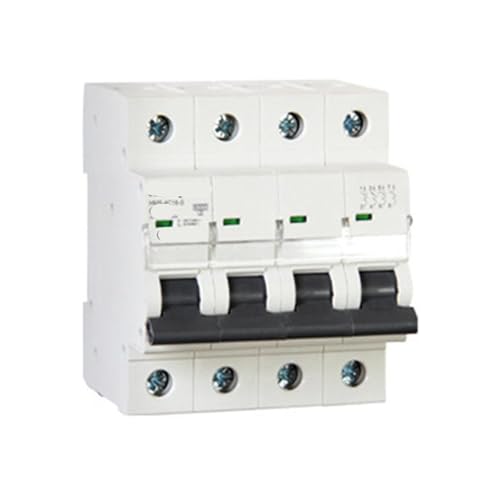 Disjoncteur miniature HMS-4C63-S tétrapolaire 63A pour tableau électrique