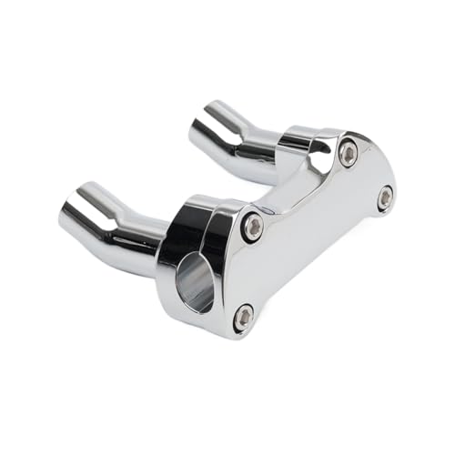 Cnamid5 2pcs Aluminium Handlebar Risers Clamp 3.5" Handle Bar Adapter
