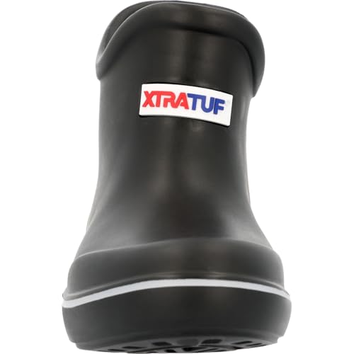 Image of XTRATUF TUFS Kids Ankle Deck Boot - Lightweight, 100% Waterproof Rubber Footwear for Boys & Girls - Non-Marking, Slip-Resistant Outsole