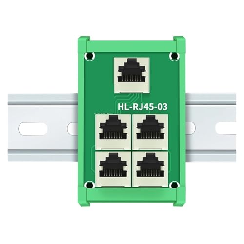 Placa PCB con adaptador de conector hembra RJ45 vertical de 5 puertos 5
