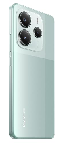 XIAOMI Smartphone Redmi Note 14 5G, 6+128G, Sistema fotografico AI da 108MP, batteria da 5110mAh, display con tecnologia Eye-Care da 120Hz, funzionalità AI (caricabatterie non incluso), Verde