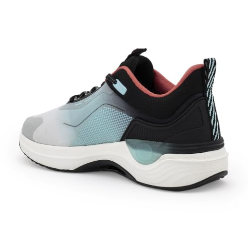 Image of Red Tape Men's Sneakers Blue Black Mesh Round Toe Lace-Up Comfort Grip