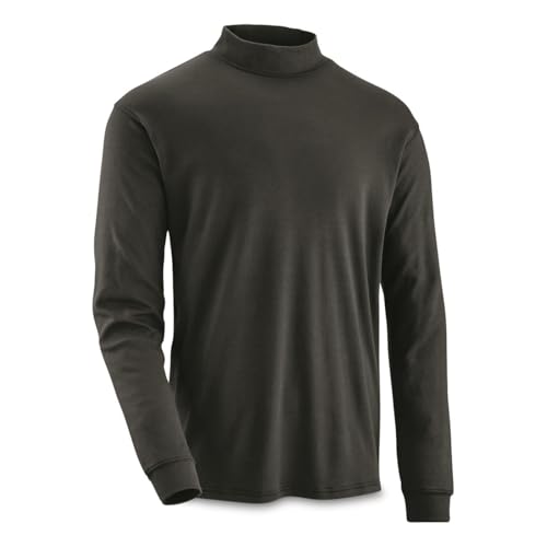 Guide Gear Mock Turtleneck Long-Sleeve Tee; Shirt for Working, Hunting or Casual Wear for Men