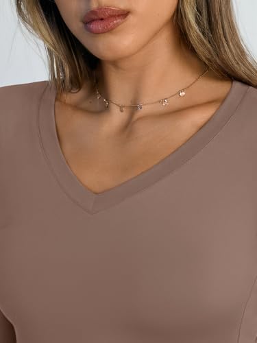 Image of Trendy Queen Womens Long Sleeve Shirts 2026 Fall Fashion Basics Crop Tops