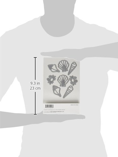 Elizabeth Craft Designs Metal Die Large Shells, 1.2-inch x 1.5-inch , ECD1146, Grey, 4.8x4.6x0.1 cm - Image 3