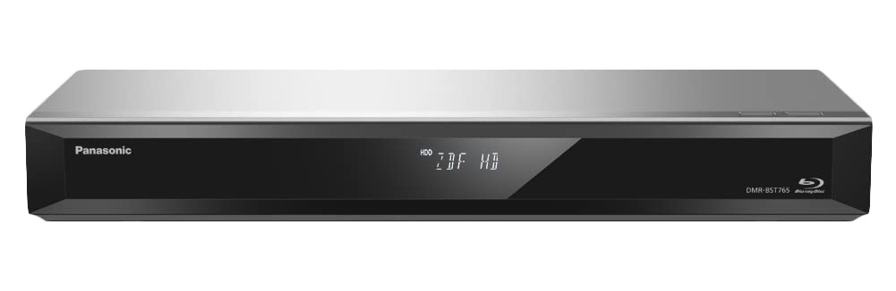 Panasonic DMR-BST765EG Enregistreur Blu-ray, Disque Dur de 500 Go, Lecture de Disques Blu-ray, 2x DVB-S / S2, 2x DiSEqC, Vers. 2.0, Argent