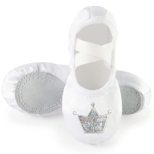 Catálogo de Calzado Coloso al mejor precio. 43 TRIPLE DEER Zapatos de ballet para niñas, zapatillas de práctica de baile de satén, de piel suave, suela plana, zapatos de gimnasia para yoga (bebé/pequeño/niño grande),...