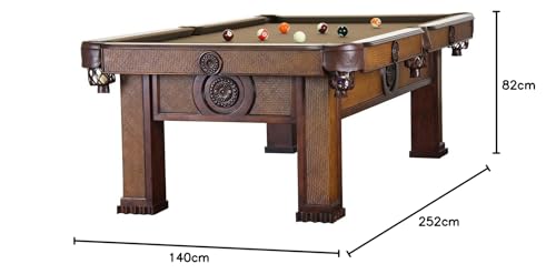 Billiard-Royal Billardtisch Pooltisch Modell Orient 8 ft. mit hochwertigem K-55 Bandengummi und freier Tuchwahl – Bild 8