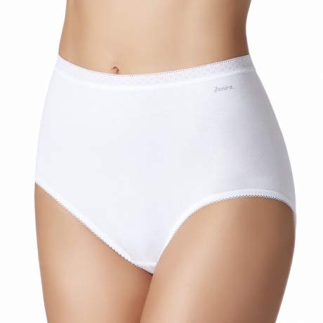 Sloggi Womens Zero Feel High Waisted Seamfree Cotton Underwear or Panties Basic Maxi Briefs, 4 Pack (White, 4XL / UK 22)