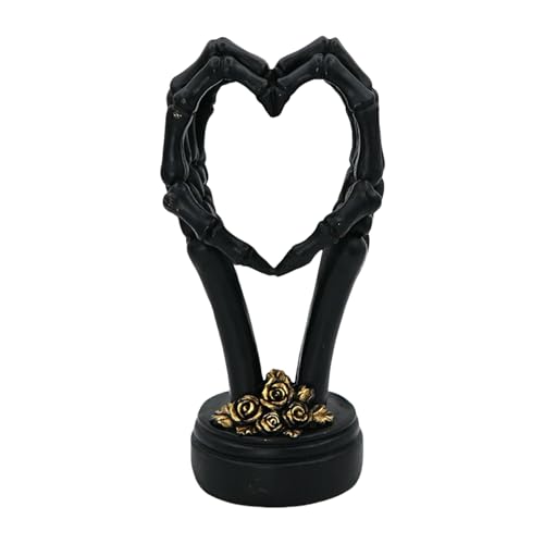 Statue Skull Couple Compacte, Déco Originale pour Rompre la Monotonie - 2