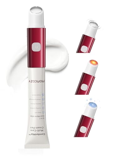 Image of Momcozy ComfortNip™ 3-in-1 Heat/Cool/Vibe Nipple Cream Pen| Touch-Free 316 Steel Head, Botanical Breastfeeding Cream, Rechargeable Portable Christmas Gift for Nipple Pain Relief