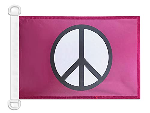 AZ FLAG Peace symbol Purple Nautical Flag 18'' x 12'', Peaceful flags 30 x 45 cm, Banner 12x18 in for boat โ image 1