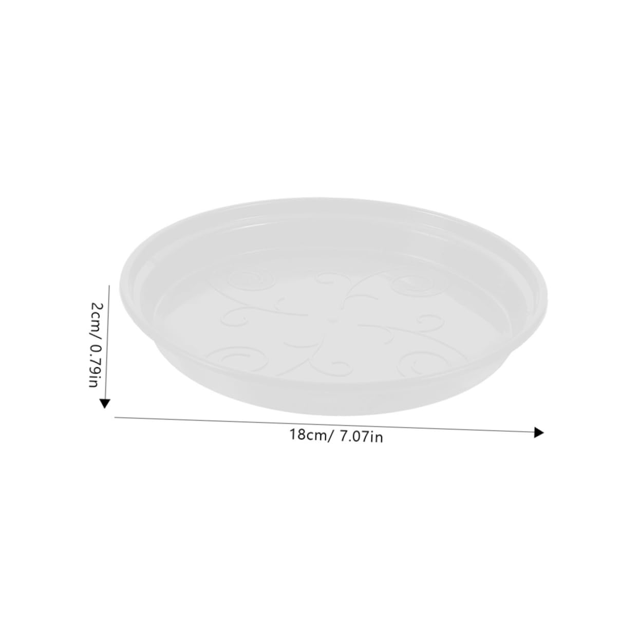 BESPORTBLE Planta 60 Piezas Bandeja de Plantas macetas platillo para Plantas al Aire Libre platillo para Maceta Agua Plato de Maceta Bandeja de Agua Bandeja de Goteo Resina PP