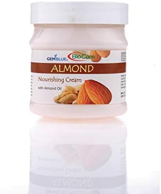 GemBlue BioCare Face & Body Massage Cream โ 500ml โ Enriched with Natural Extracts โ For Glowing & Smooth Skin (500 ml, Almond)