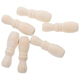 Healeved 6 Pomos para Cordón de Persianas de Madera Borlas Decorativas para Cortinas y Estores Accesorios para Tracción Interior Color Natural Paquete de 6 Unidades Uso Doméstico y